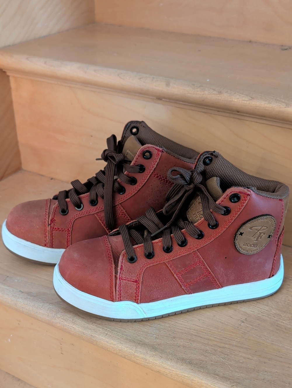 PF690 Women's 6'' High-Top Leather Work Shoes, Metal-Free Size 7 Pilote & Filles